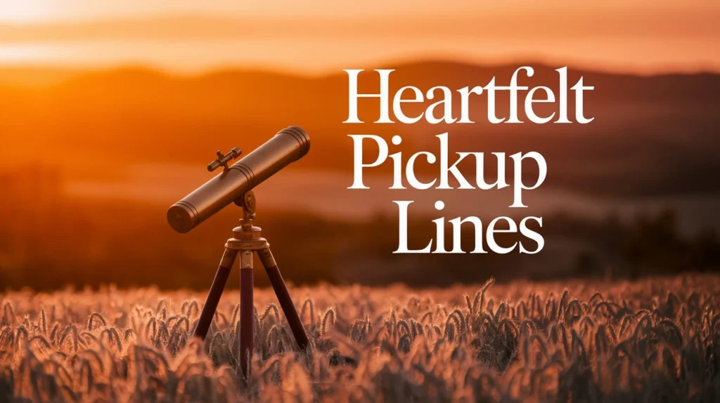 Heartfelt Pickup Lines