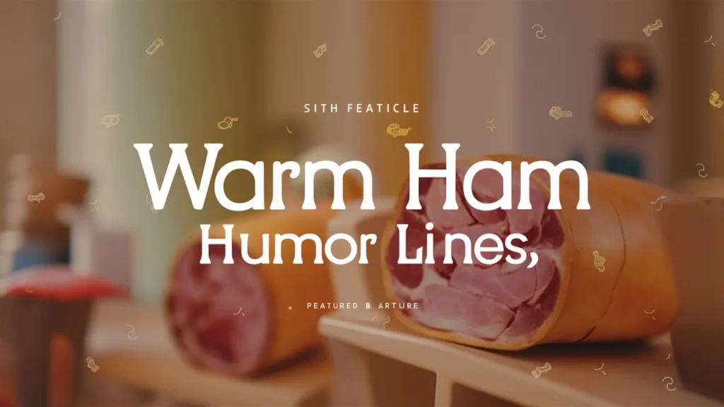 Warm ham humor lines