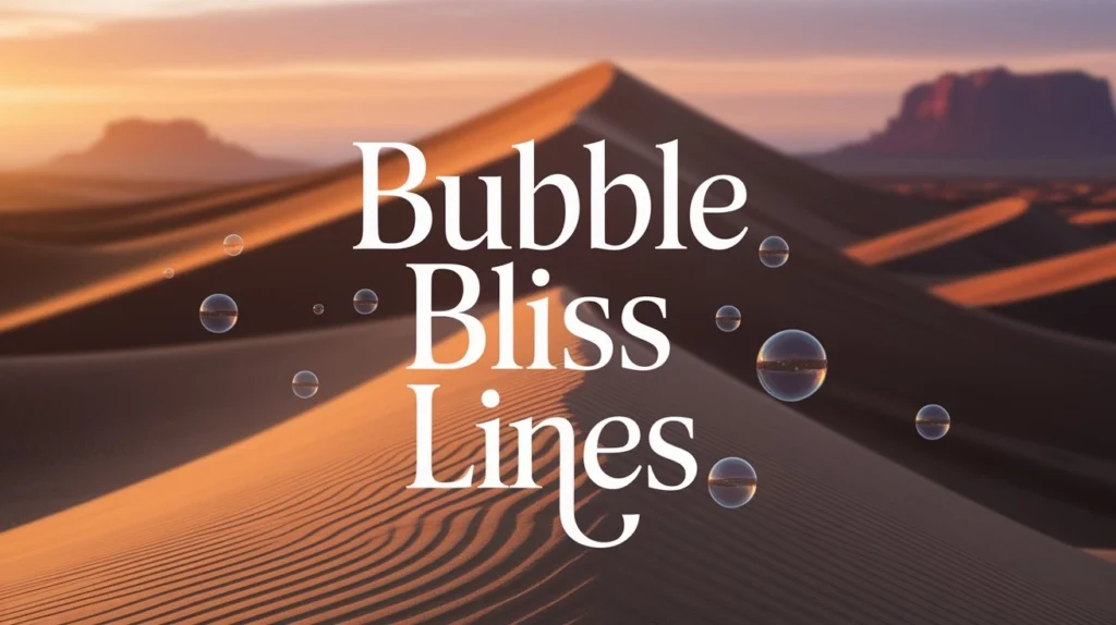 Bubble Bliss Lines