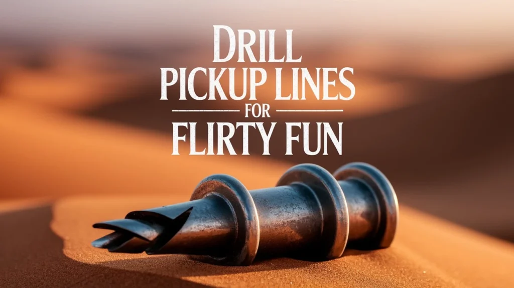 Drill Pickup Lines For Flirty Fun