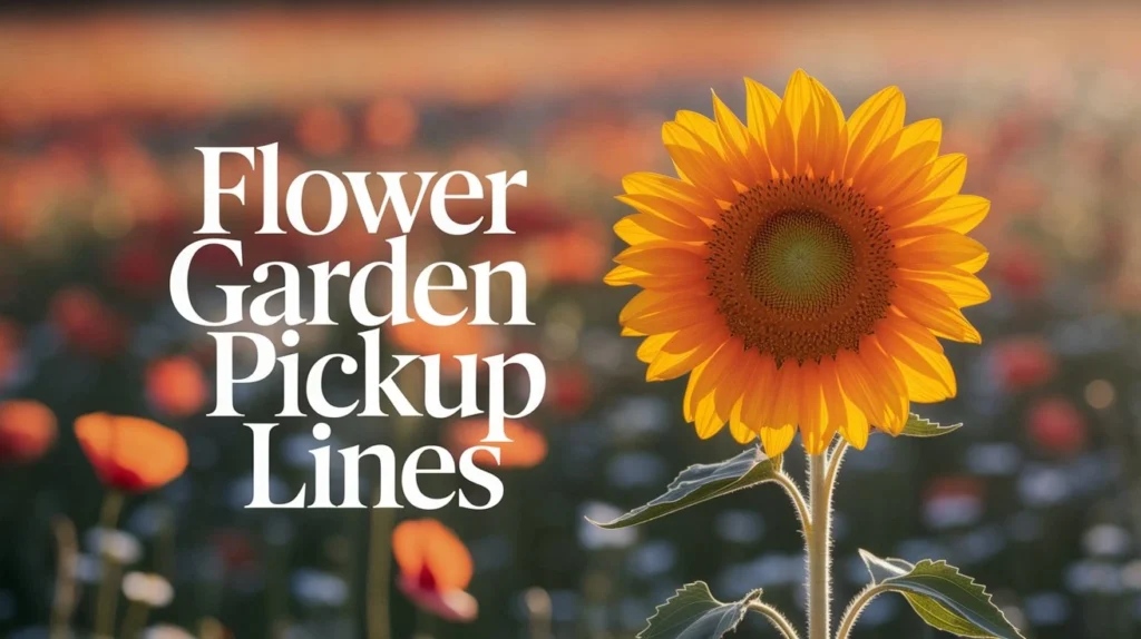 Flower Garden Pickup Lines