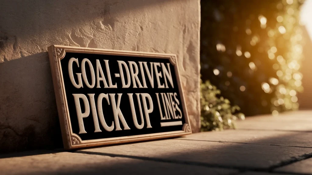 Goal-driven pick up lines