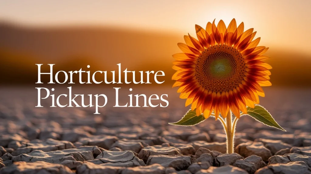 Horticulture Pickup Lines