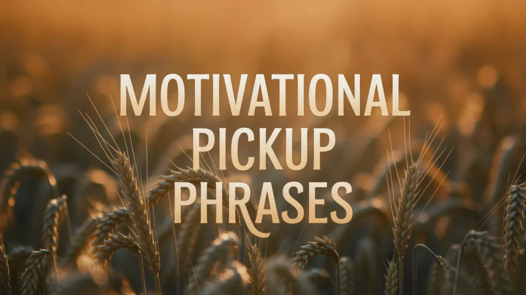 Motivational pickup phrases