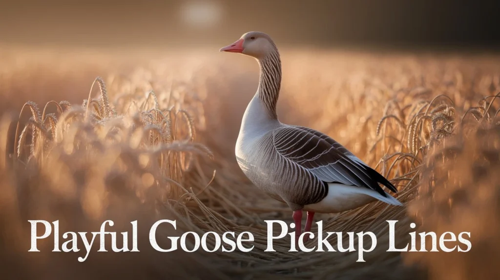 Playful Goose Pickup Lines
