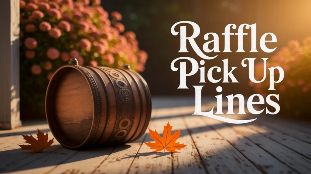 Raffle pick up lines