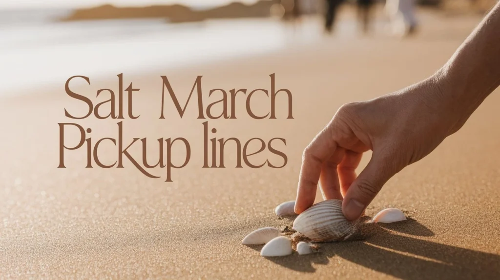 Salt March Pickup Lines