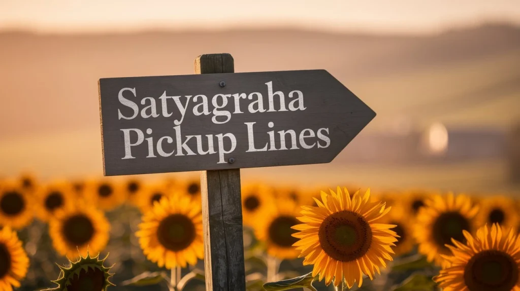 Satyagraha Pickup Lines