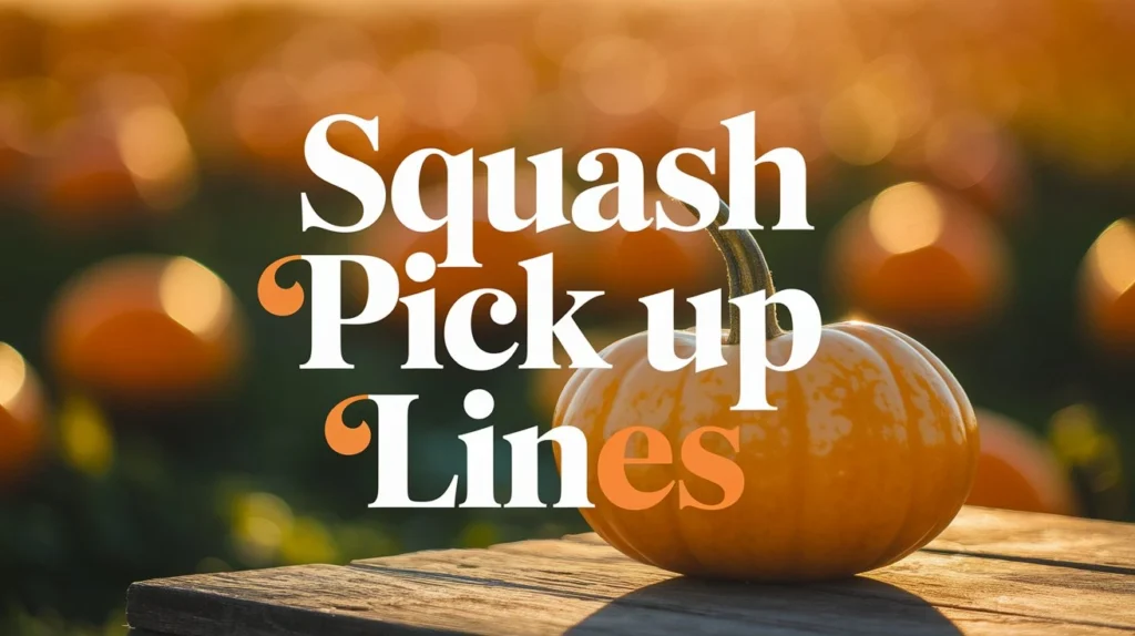 Squash Pick Up Lines