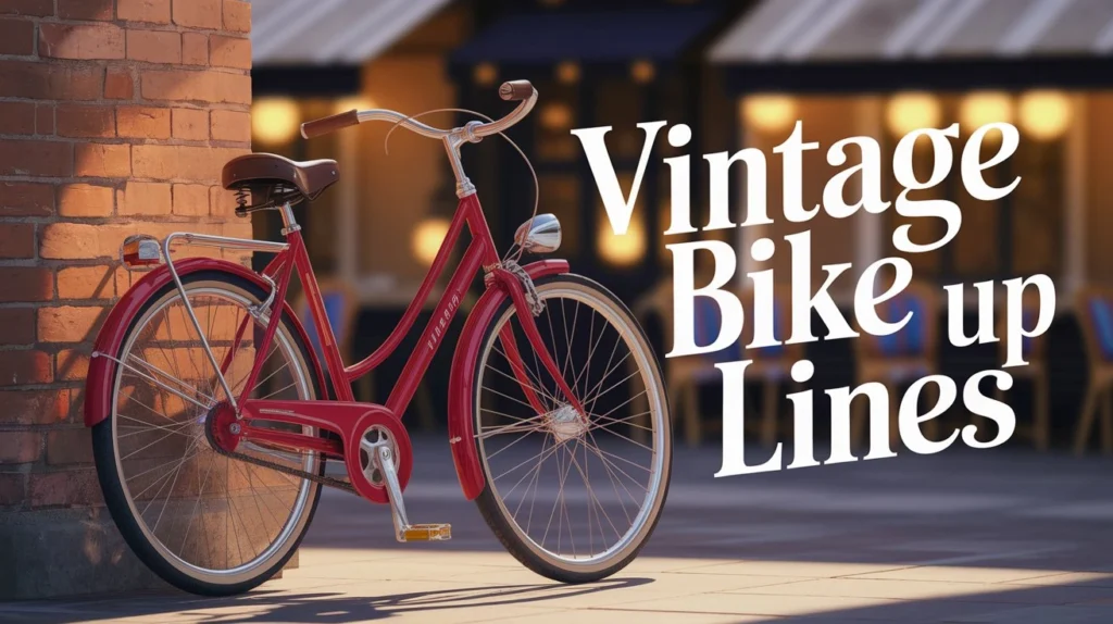 Vintage Bike Pick Up Lines