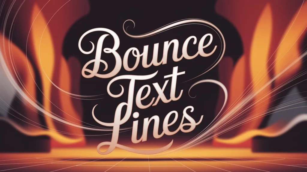 Bounce Text Lines