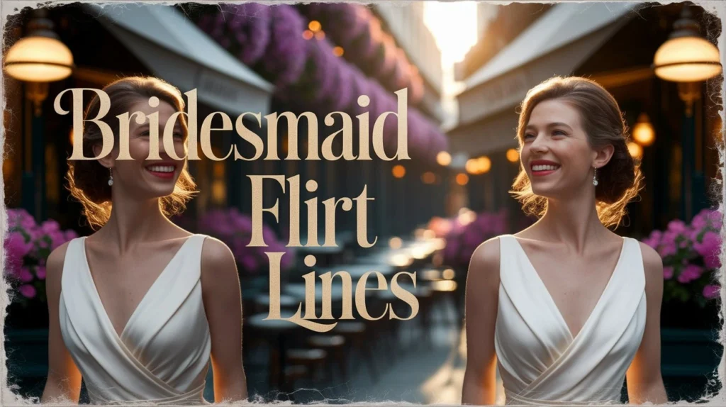 Bridesmaid Flirt Lines