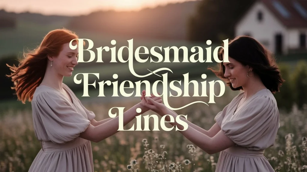 Bridesmaid Friendship Lines