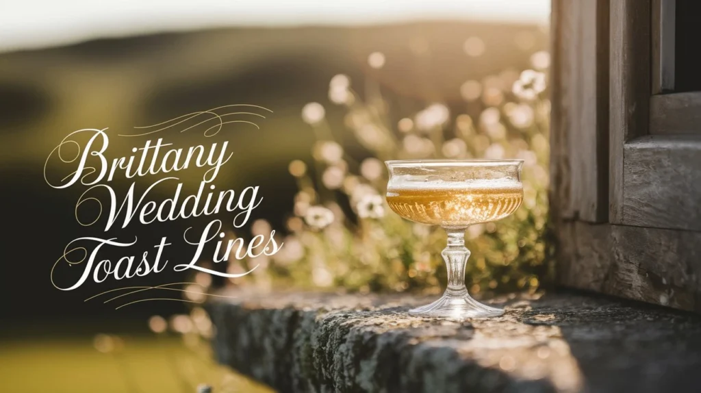 Brittany Wedding Toast Lines