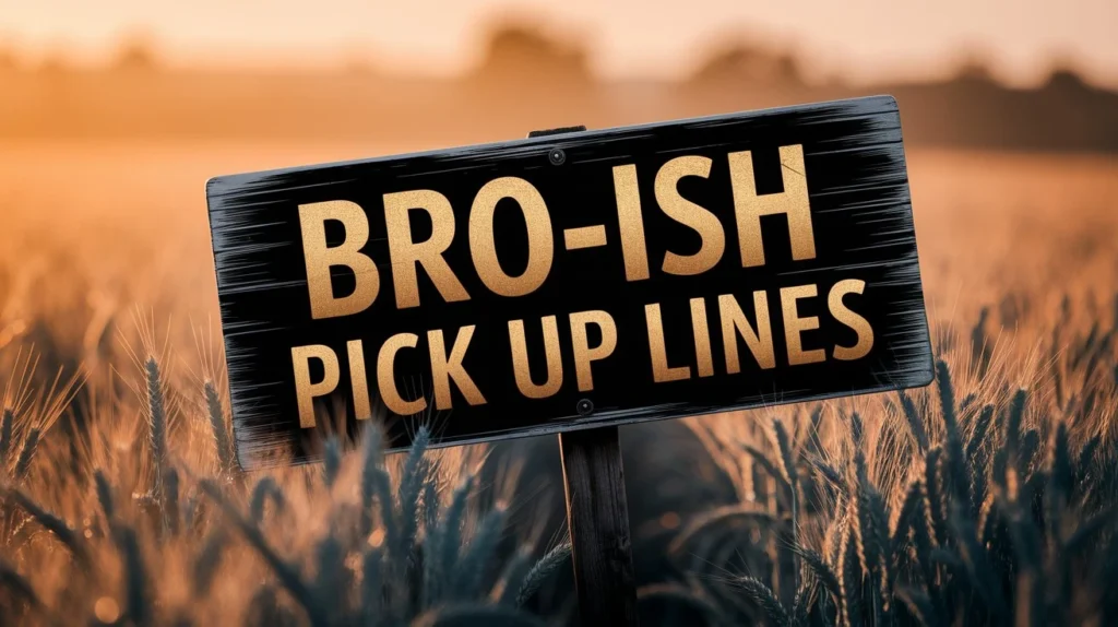 Bro-ish Pick Up Lines