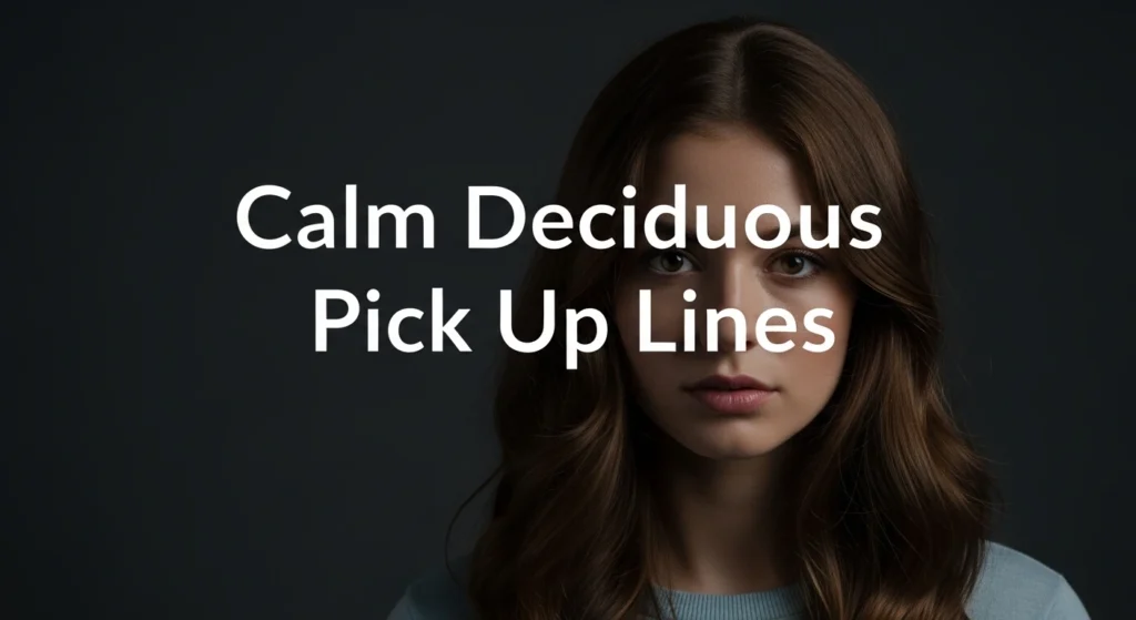 Calm Deciduous Pick Up Lines