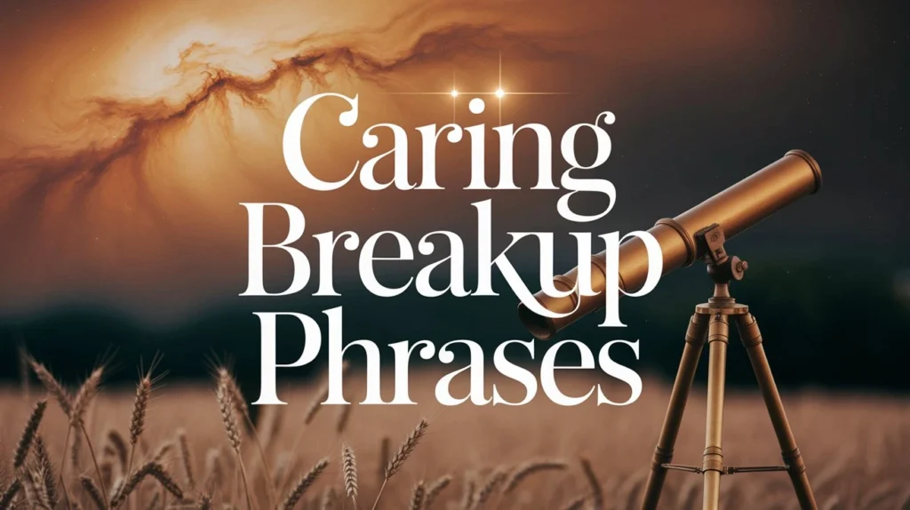 Caring Breakup Phrases