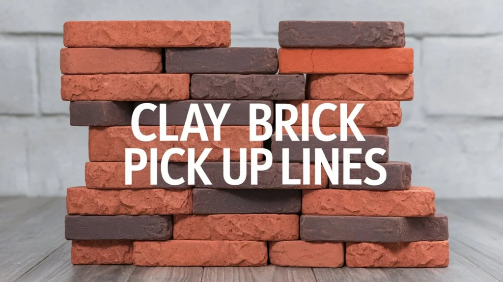 Clay Brick Pick Up Lines