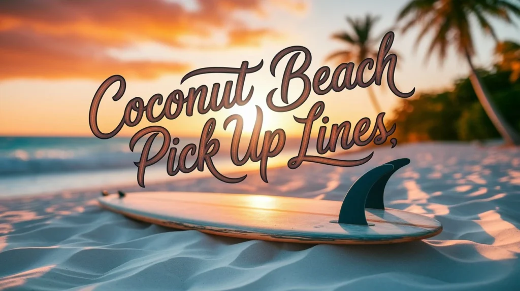Coconut Beach Pick Up Lines