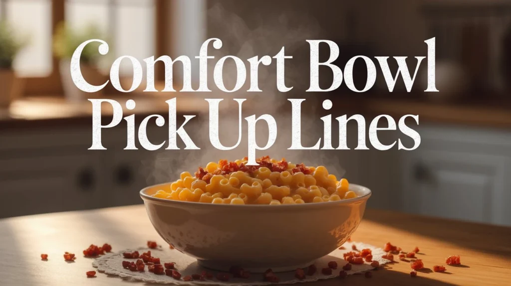 Comfort Bowl Pick Up Lines