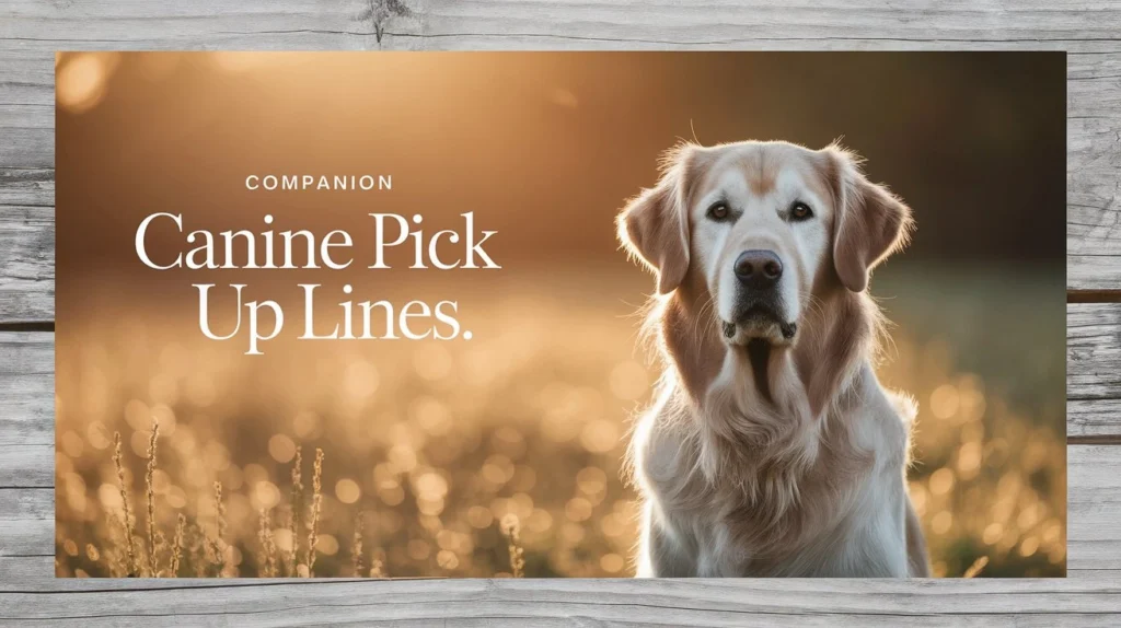 Companion Canine Pick Up Lines