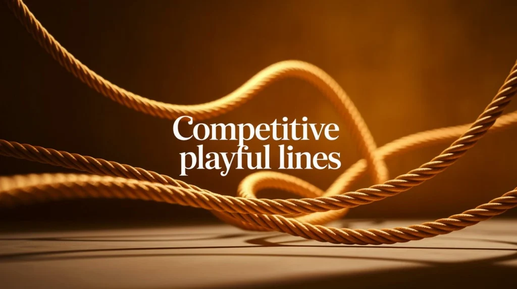 Competitive Playful Lines