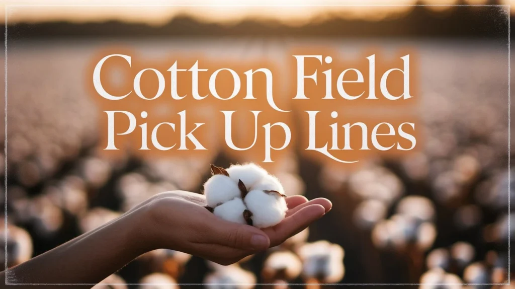 Cotton Field Pick Up Lines