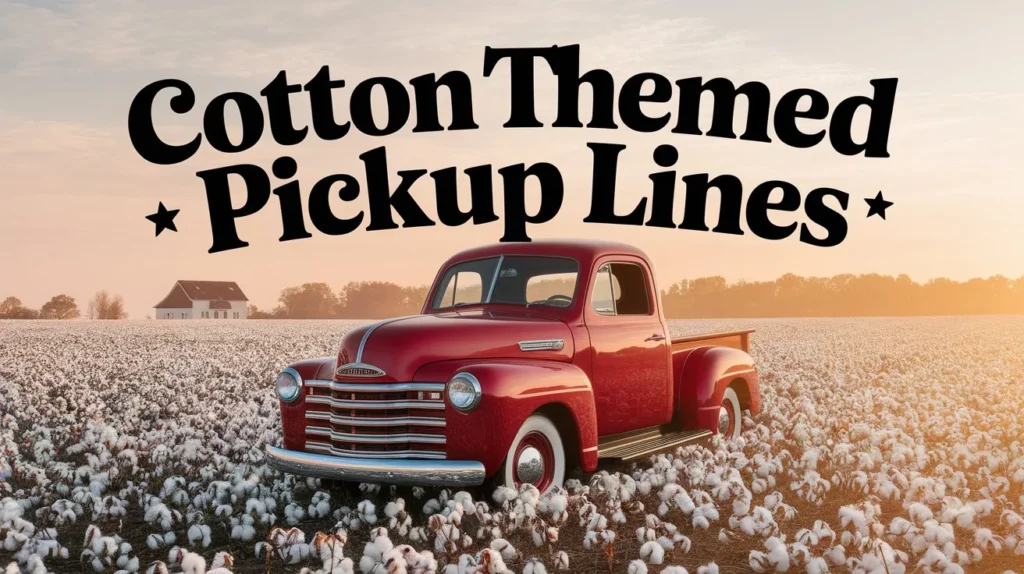 Cotton Themed Pickup Lines