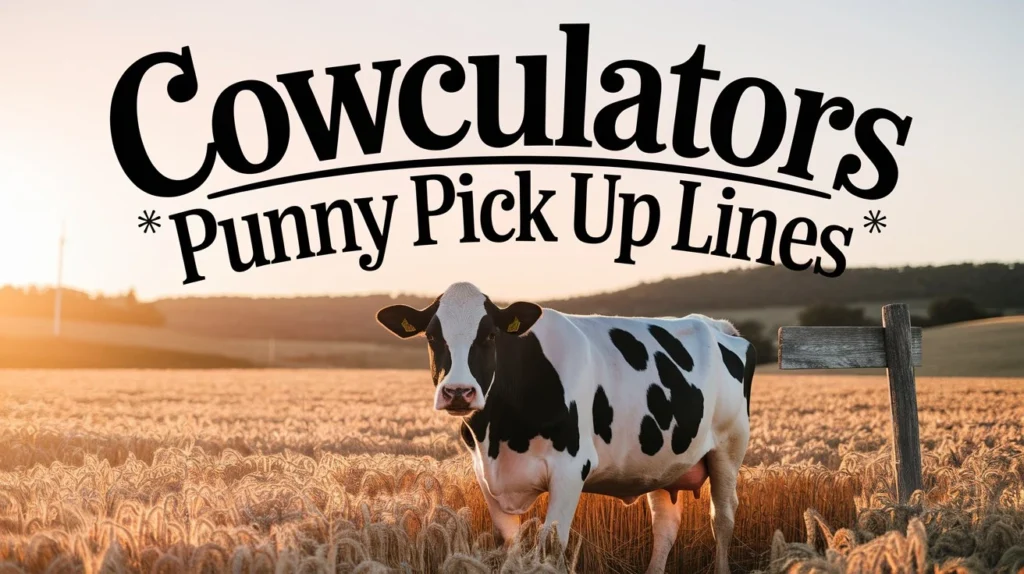 Cowculators Punny Pick Up Lines