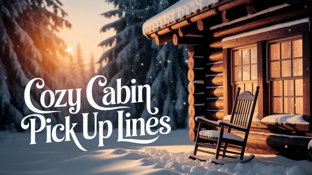 Cozy Cabin Pick Up Lines