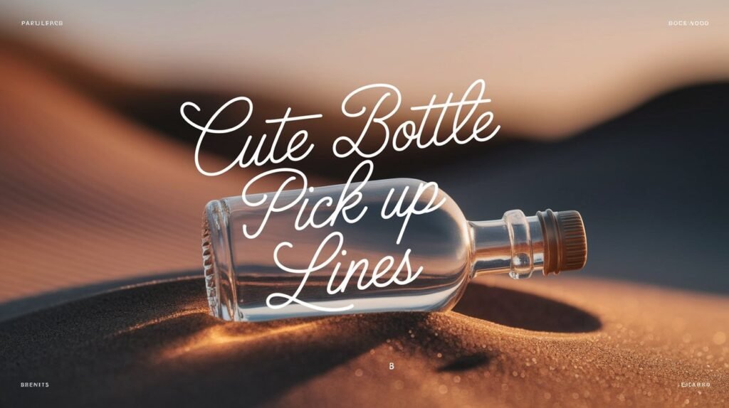 Cute Bottle Pick Up Lines