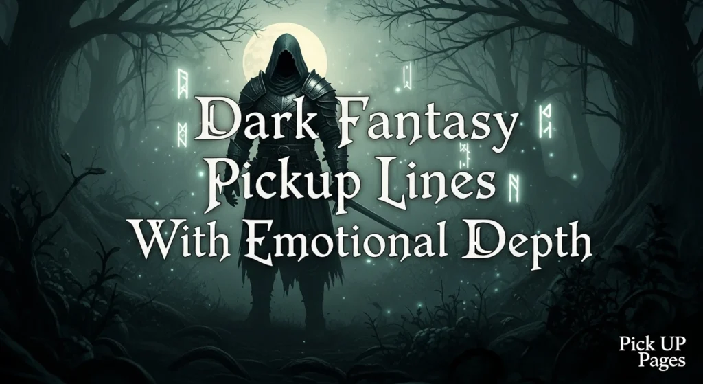 Dark Fantasy Pickup Lines With Emotional Depth