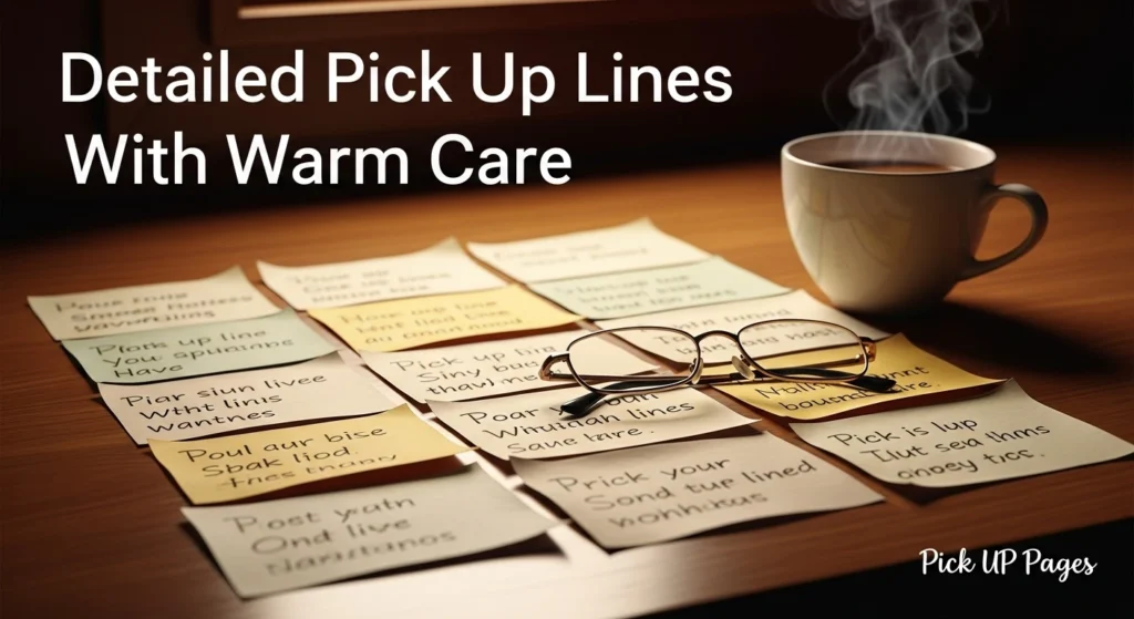 Detailed Pick Up Lines With Warm Care