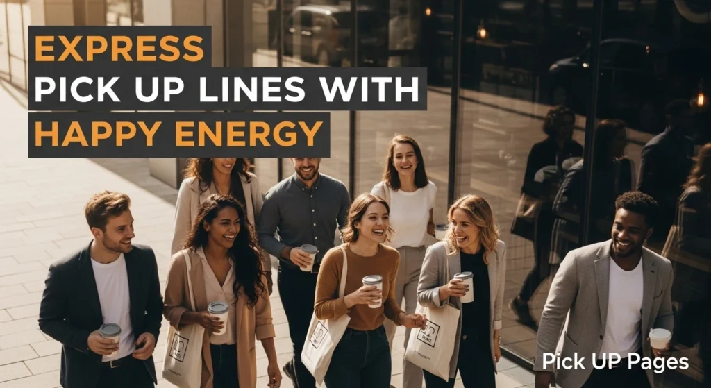 Express Pick Up Lines With Happy Energy