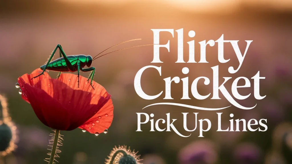 Flirty Cricket Pick Up Lines