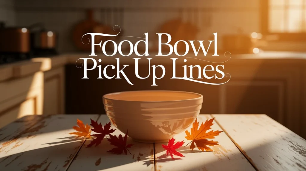 Food Bowl Pick Up Lines
