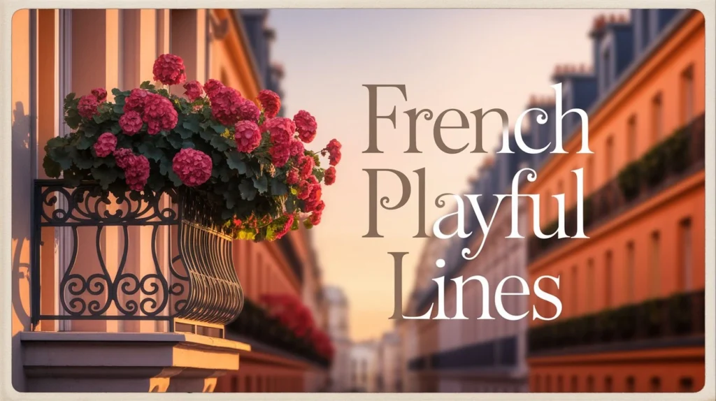 French Playful Lines