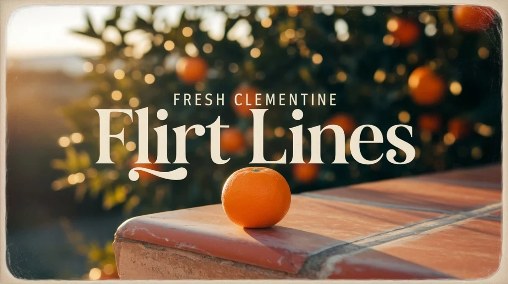 Fresh Clementine Flirt Lines