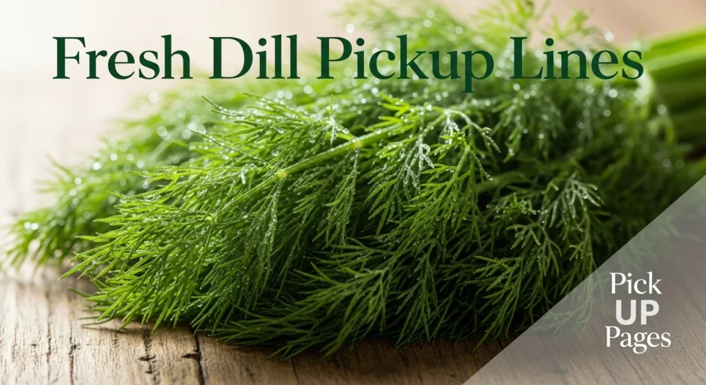 Fresh Dill Pickup Lines