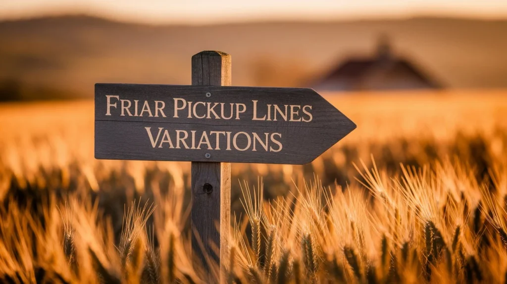 Friar Pickup Lines Variations