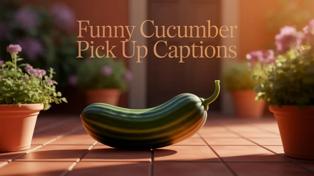 Funny Cucumber Pick Up Captions
