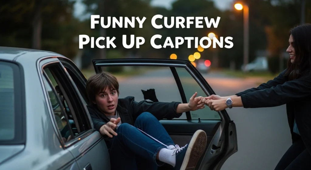 Funny Curfew Pick Up Captions
