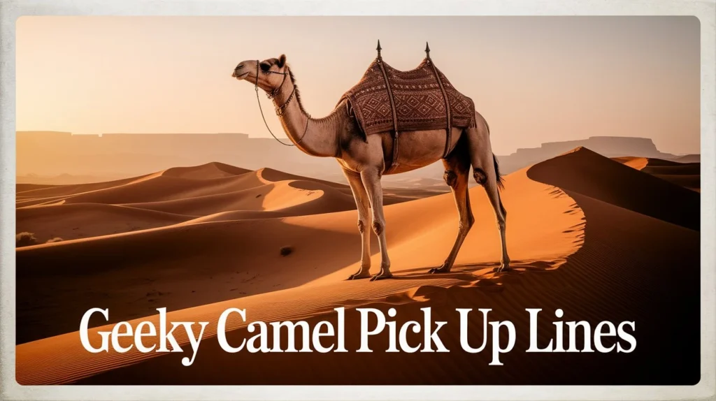 Geeky Camel Pick Up Lines