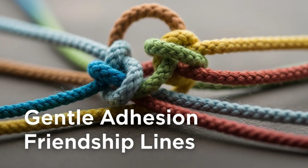 Gentle Adhesion Friendship Lines