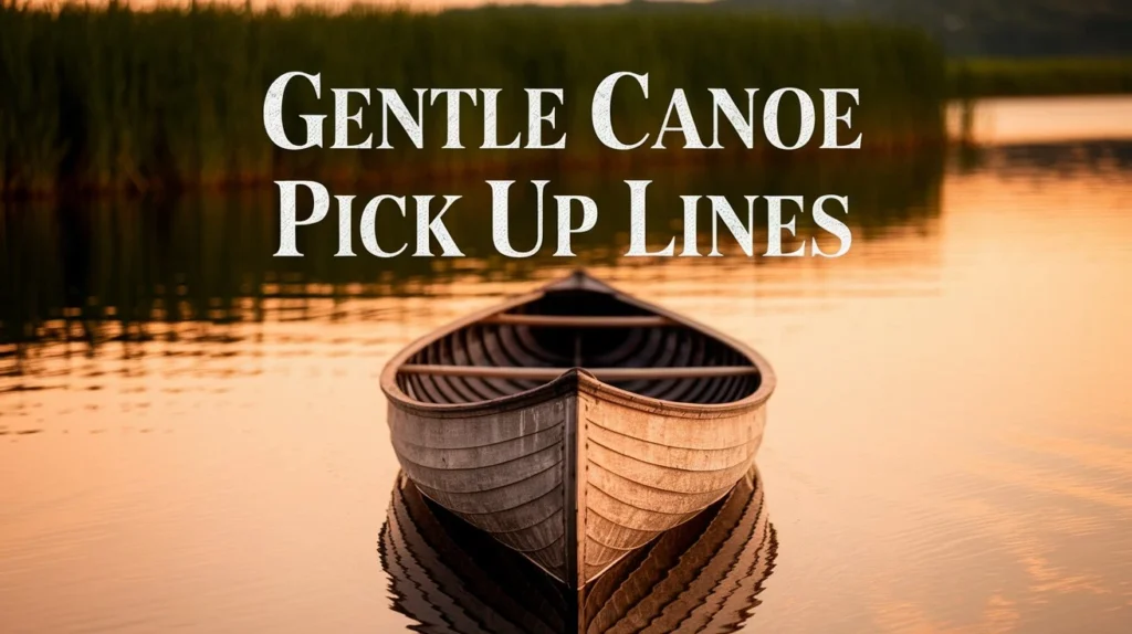 Gentle Canoe Pick Up Lines