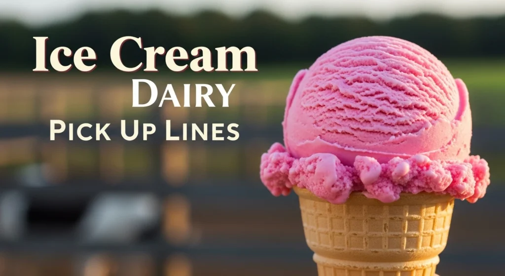 Ice Cream Dairy Pick Up Lines