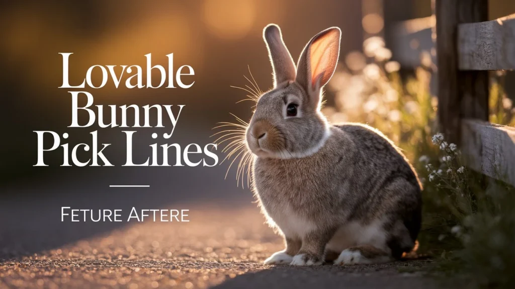 Lovable Bunny Pick Up Lines