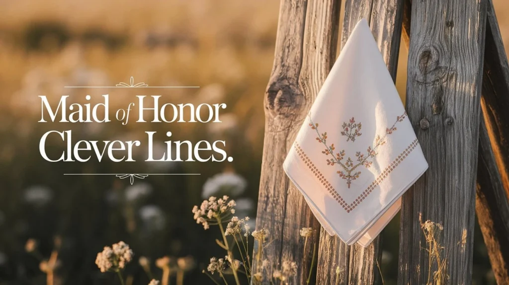 Maid Of Honor Clever Lines