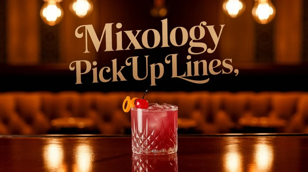 Mixology Pick Up Lines