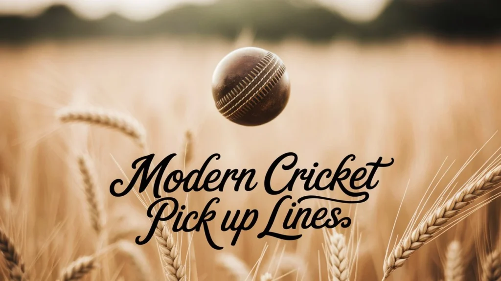 Modern Cricket Pick Up Lines